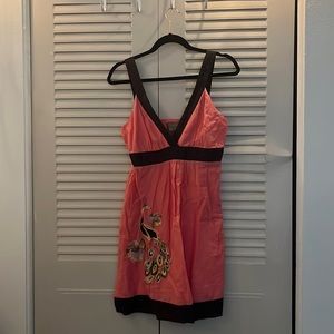 Forever Pink Dress with Bird